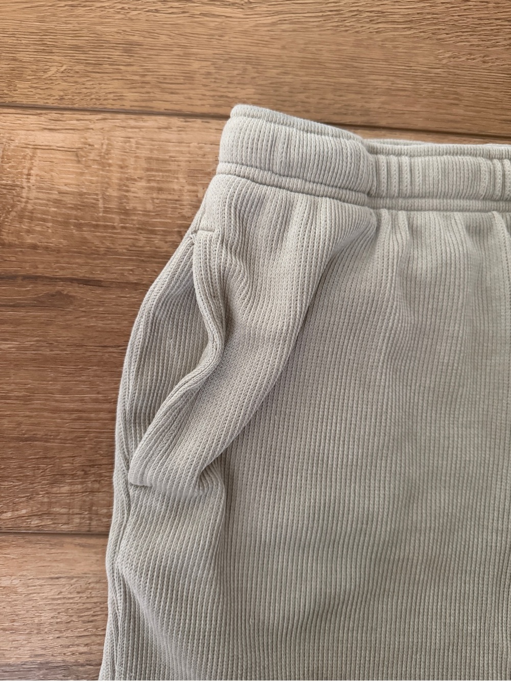 Men's Casual Ribbed Drawstring Shorts - Picture 3 of 6
